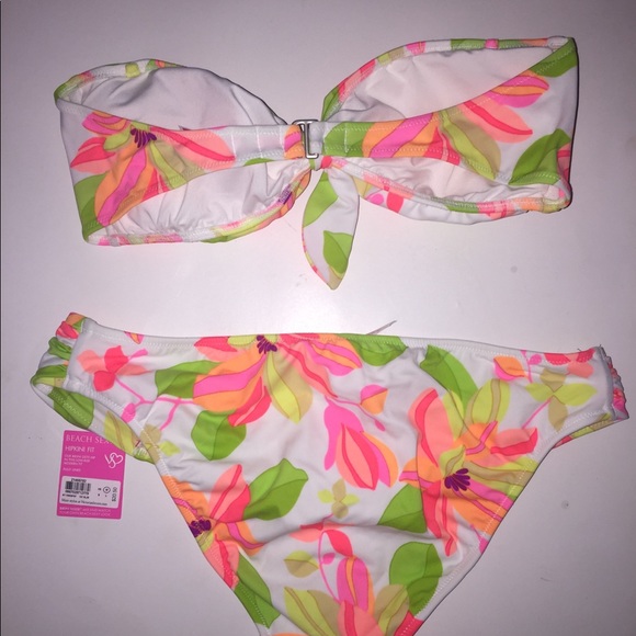 Neon Floral Victoria’s Secret Bikini Swim Wear - Picture 5 of 8